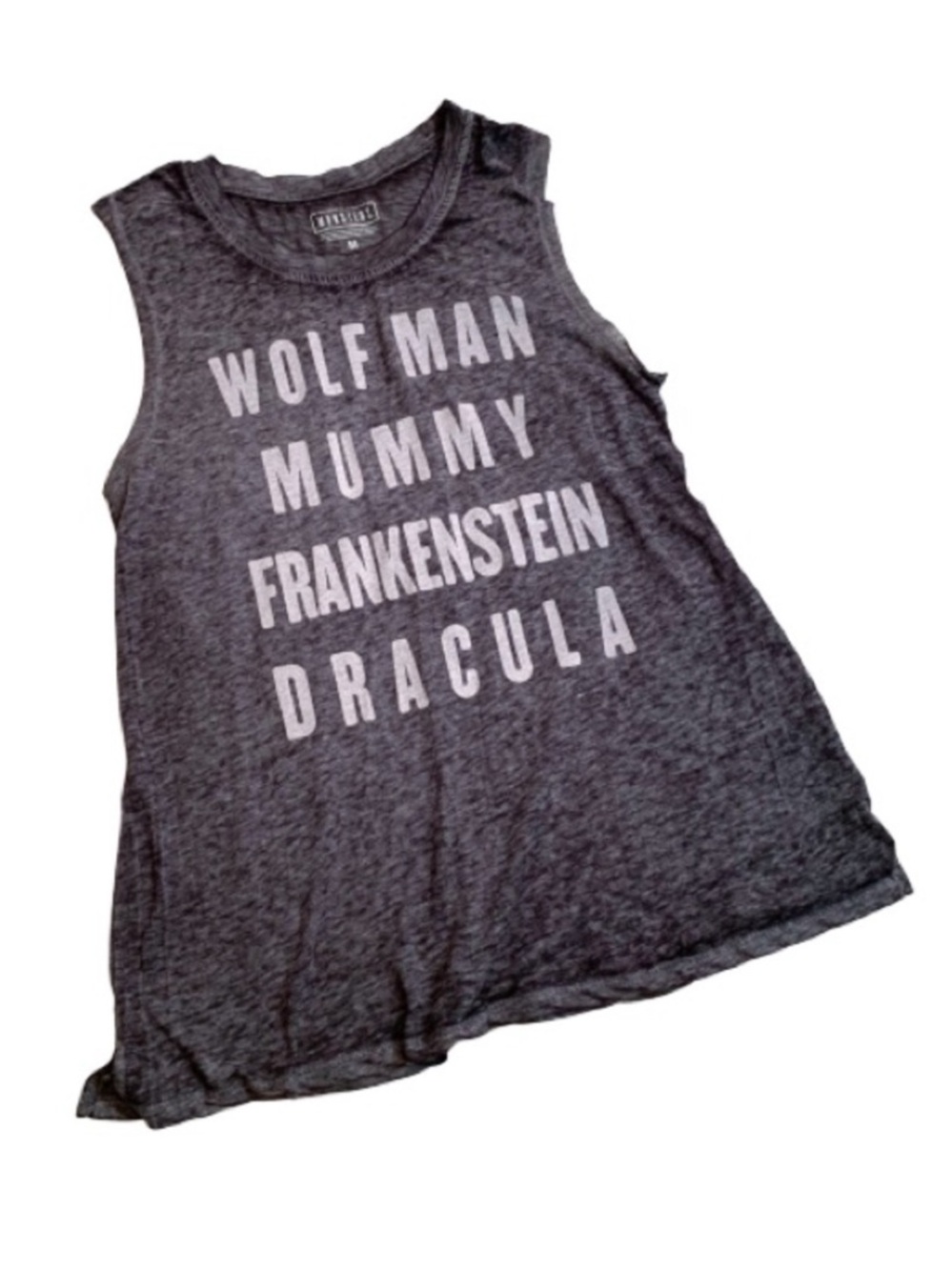 Universal Studios Monsters Gray Tank Size XS